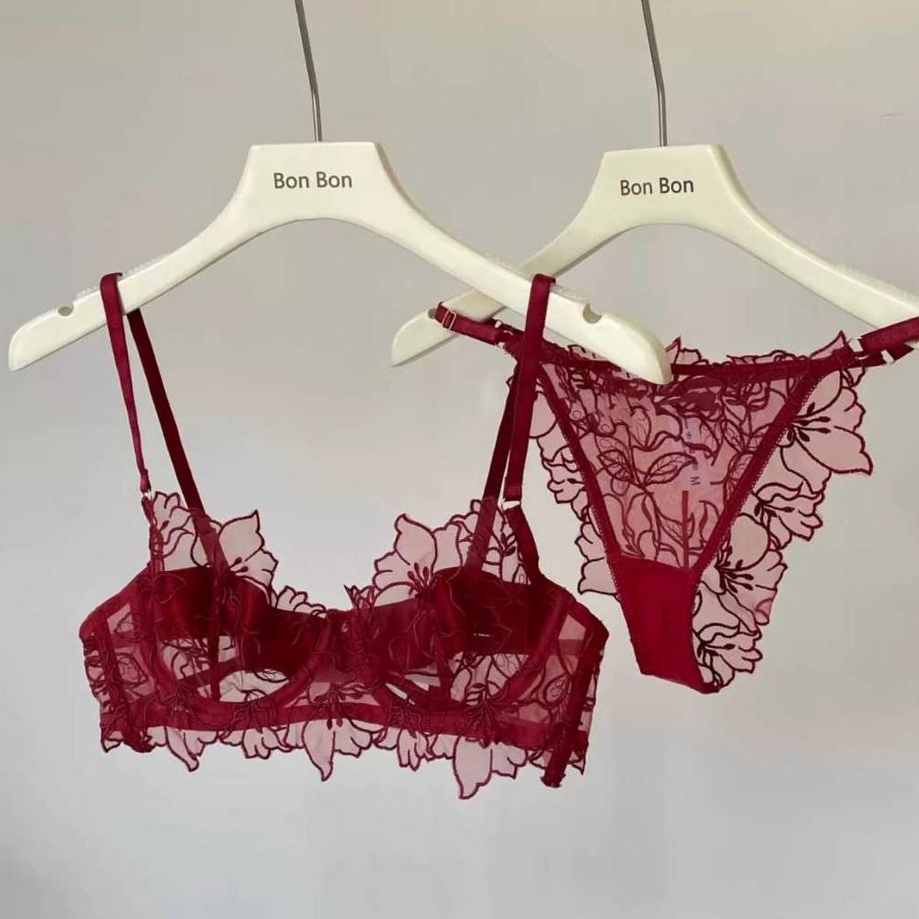 BESTPROMO BEVERLY JEAN - Marie Set Setelan Bra Kawat + CD Seksi Cewe Pakaian Dalam Lengkap Renda