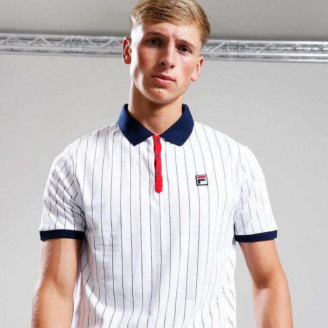 TERLARIS FILA VINTAGE CLASSIC BB1 POLO SHIRT STRIPED BJORN BORG TENNIS