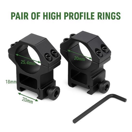 Mounting Rell 22 OD 30 Pendek Mounting Teleskop Rail