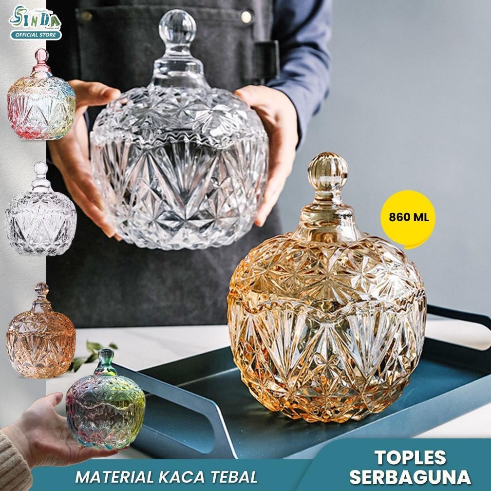 Toples Kaca kristal  Lebaran Souvenir Snack Jar