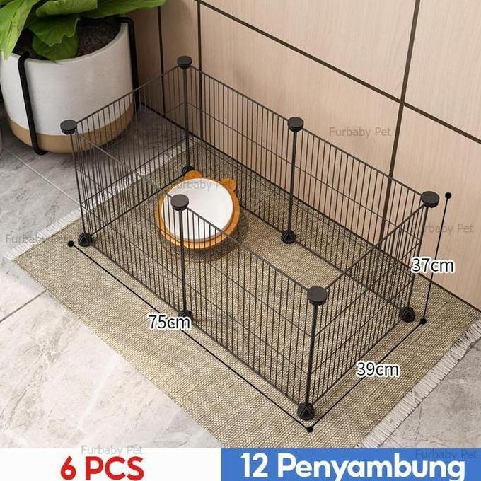 Cod,Bisa- 1 Set Kandang Kucing 6/8/10/1Pcs Pet Cage Kandang Hamster Kandang Hen Kandang Kucing Kanda