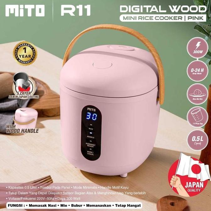 Lansungkirim- Mito Rice Cooker Mini R11 Kapasitas 0.5Liter | Rice Cooker Mini Mito R 11 | Mito Rice 