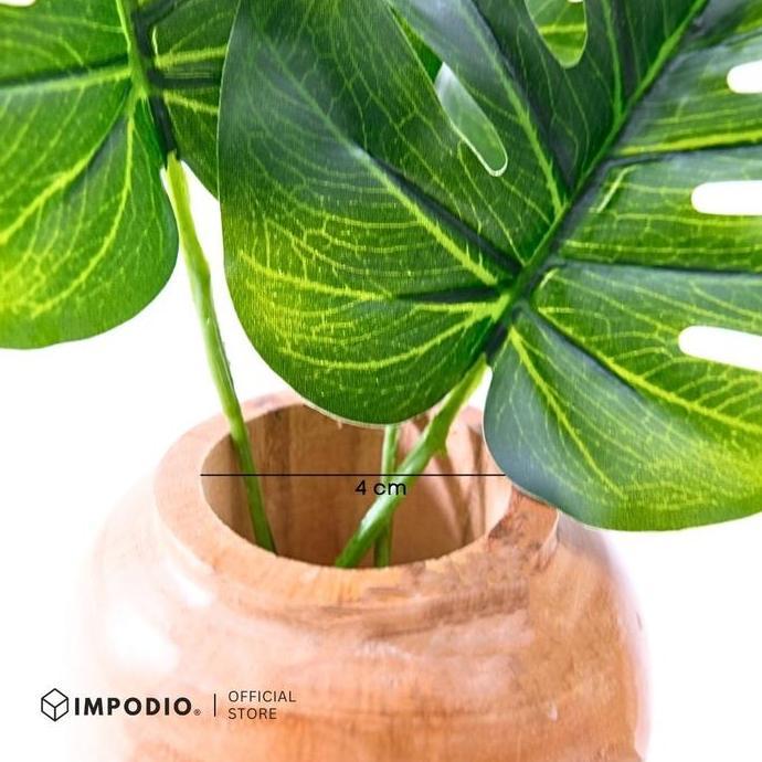 Forward- Impodio Vas Bunga Guci Kayu Dekorasi Meja Bunga | Solusi Dekorasi Estetik Natural Tanpa Per