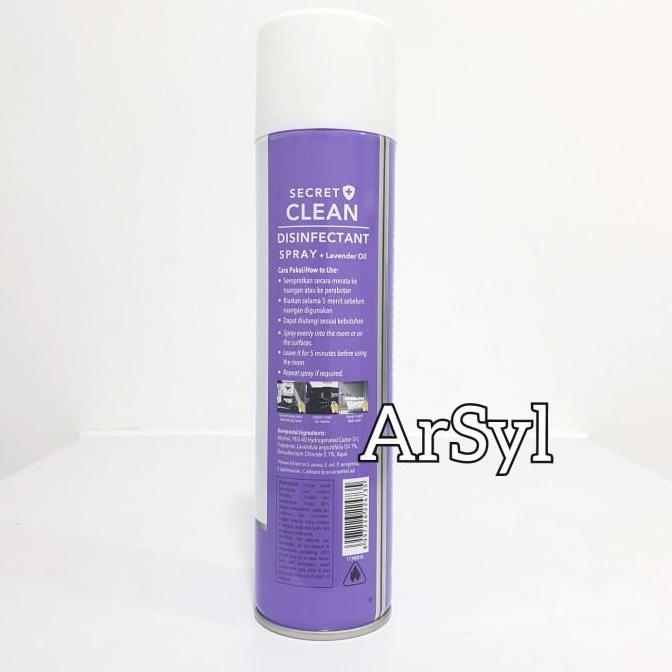 Cod,Bisa- Secret Clean Disinfektan Spray 00Ml - Lavender Oil