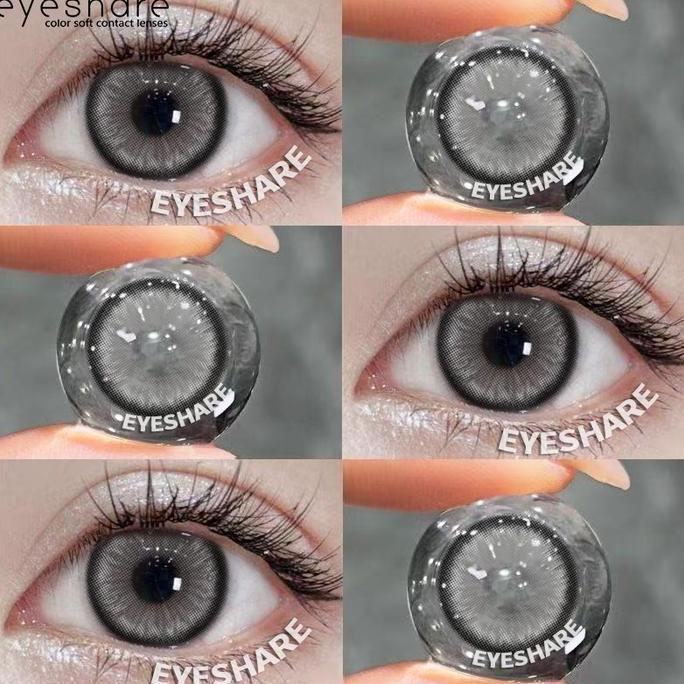 Cod,Bisa- Eyeshare Softlens Gray 14.5Mm 1Pasang B Eyes Lensa