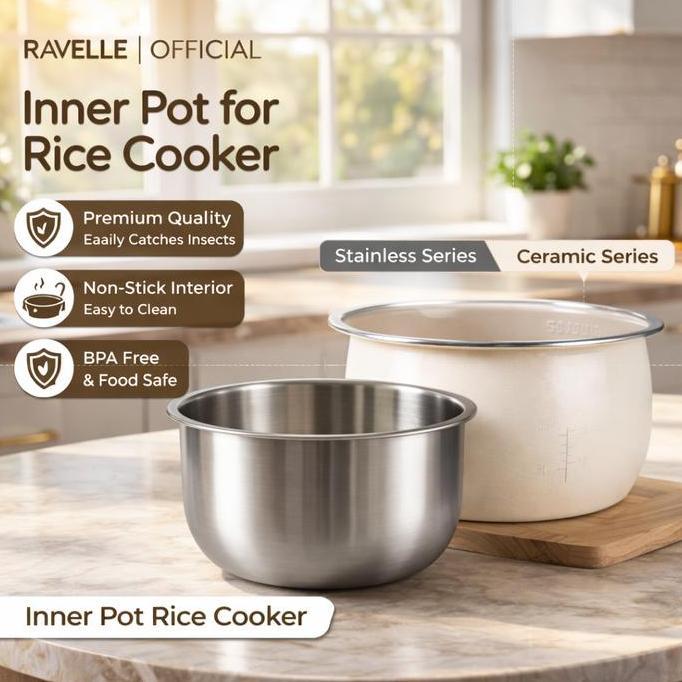 Lansungkirim- Ravelle Inner Pot Rice Cooker Low Carbo - Inner Pot Rice Cooker