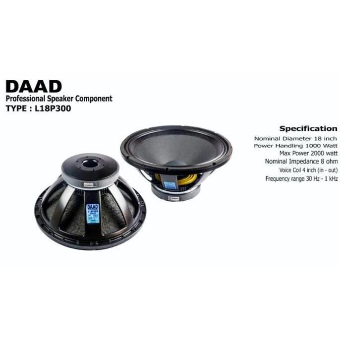 Sale Speaker Subwoofer Daad 18 Inch L18P300 Original