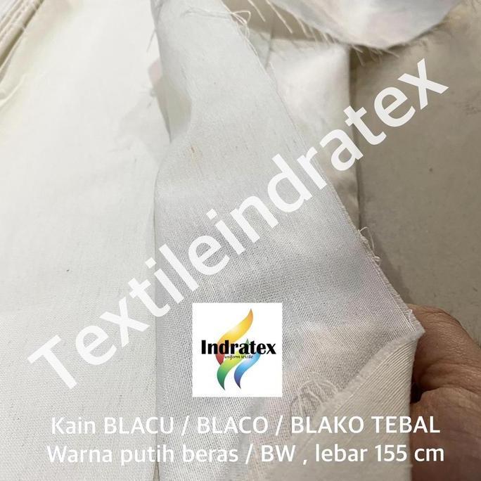 Lengkappoll- ( Per 1 Roll ) Kain Belacu Blacu Blako Tebal Rollan Lebar 155 Cm Calico Fabric Rna Puti