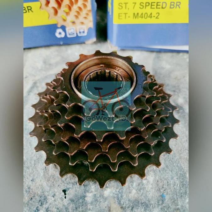 Lengkapbos- Freewheel Gear Gir Belakang Sepeda 7 Speed Susun Exotic Drat Ulir Mtb