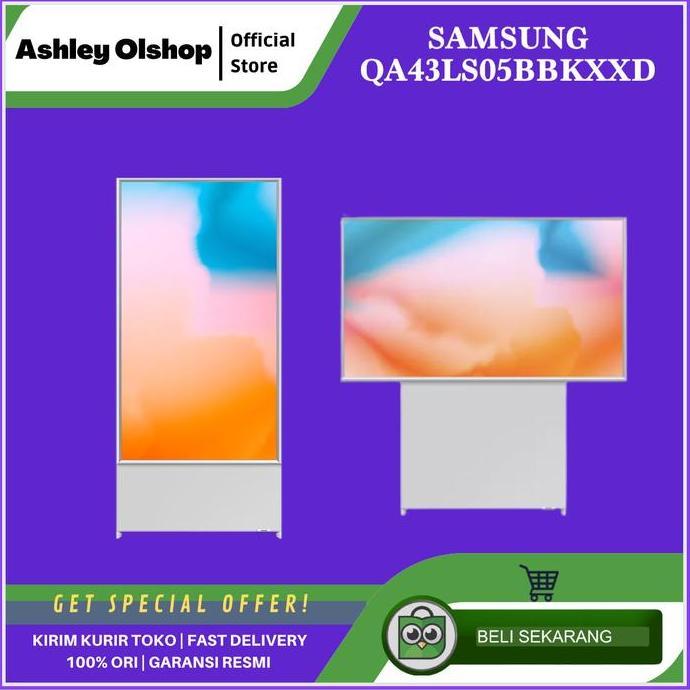 TERLARIS TV SAMSUNG THE SERO 43 INCH 43LS05B 4K SMART TV SAMSUNG QA43LS05BBKXXD