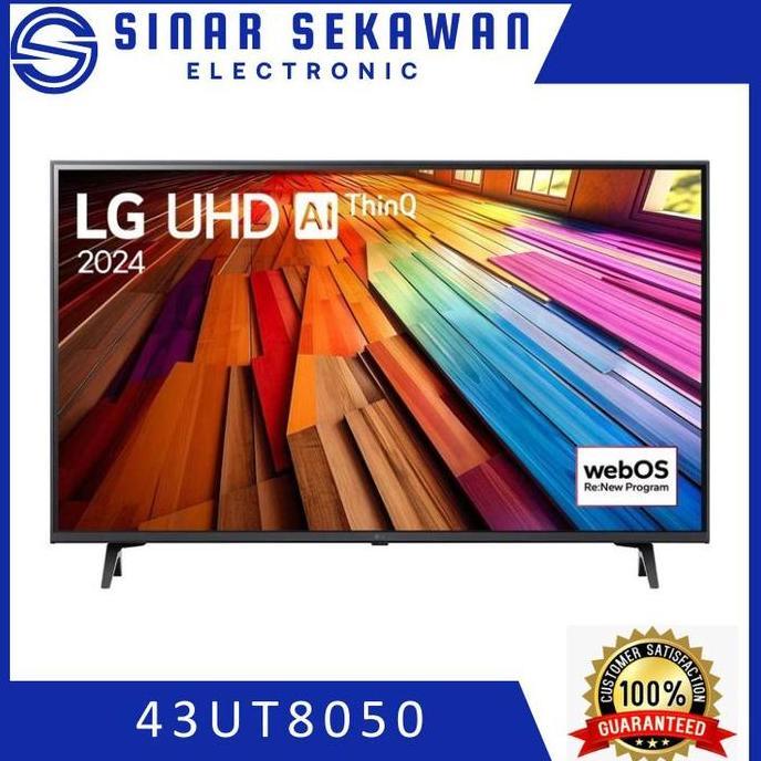 TERLARIS LG 43UT8050PSB LED SMART TV 4K LG UHD UT80 43 INCI 43UT80 NEW 2024