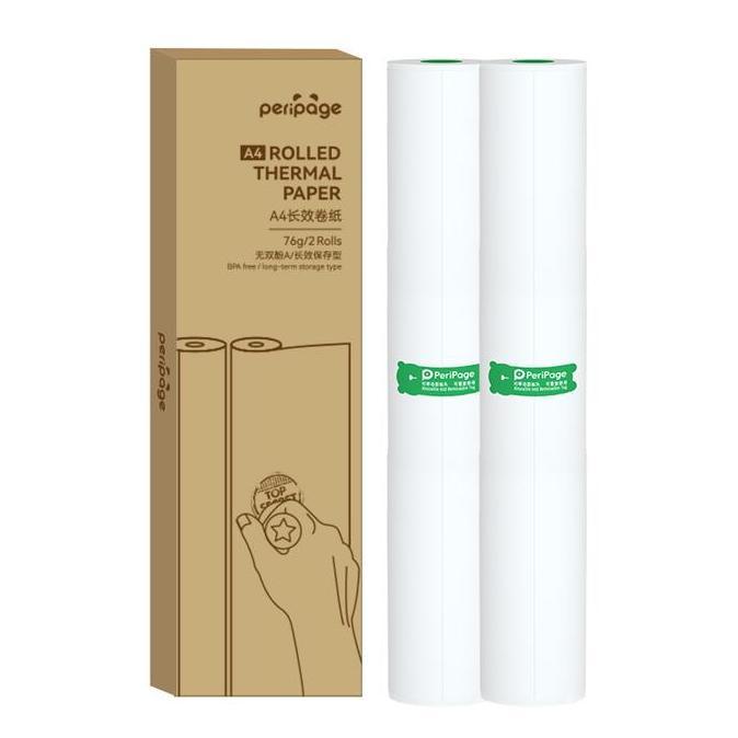 Terjaminmutu- Kertas Thermal Peripage A4 Lembaran Roll Peripage