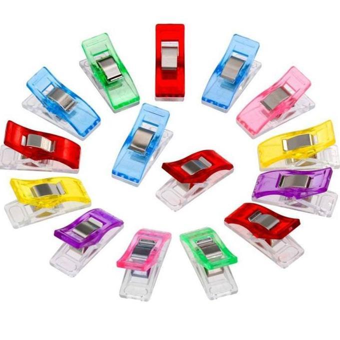 Lengkappoll- 50Pcs Penjepit Kain Jahit Penjepit Jahitan Wonder Clip Penjepit Kain Jahitan Untuk Menj