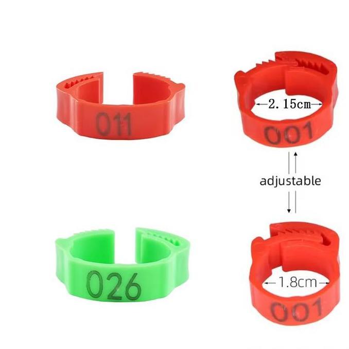 Ready Cincin Ayam 100pcs Gelang Ayam Ring Kaki Ayam Gelang Ayam Unggas Gelang Kaki Ayam Aduan