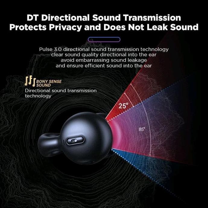 Murah Kinglucky I20 Tws Open Ear Clip Bluetooth Bone Conduction Waterproof Tws Jepit Earphone Headse
