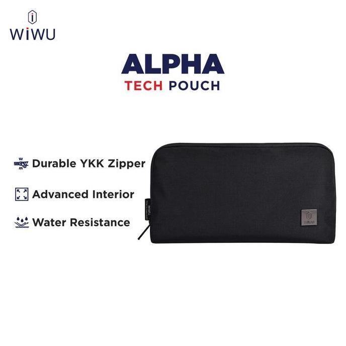 Clutch Pria Tas Tangan Pouch Gadget Anti Air Wiwu Alpha Tech Pouch Pria Tas Aksesoris Elektronik Pou