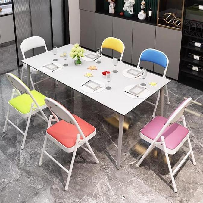 VIVIJEE Dikirim dari Surabaya-Kursi Lipat Portable Kursi Belajar Lipat Kursi Kantor Lipat Makan Kurs