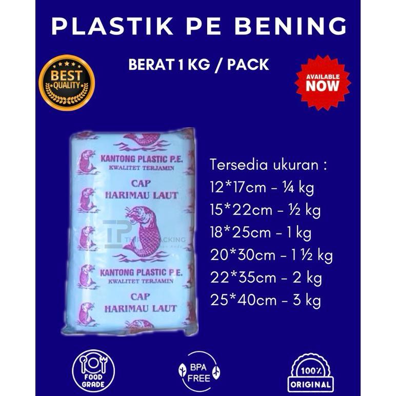 Plastik Pe Bening Tebal Berat 1000 Gr / 1 Kg