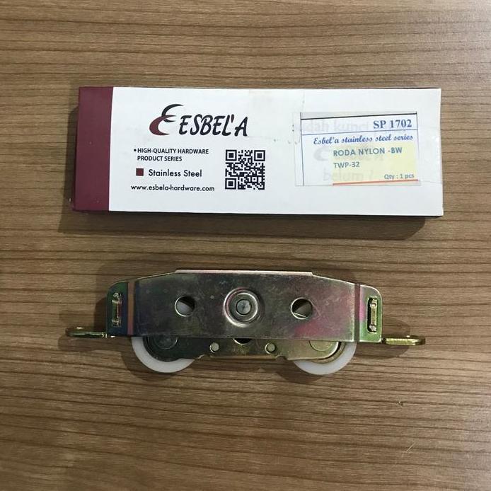 Roda Sliding Double Nylon Heavy Duty Double Roller Sliding Wheel