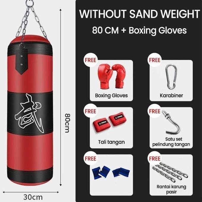 sudirimankalijaga - samsak tinju gantung paket lengkap - samsak mma, muay thai, boxing, karate | kua