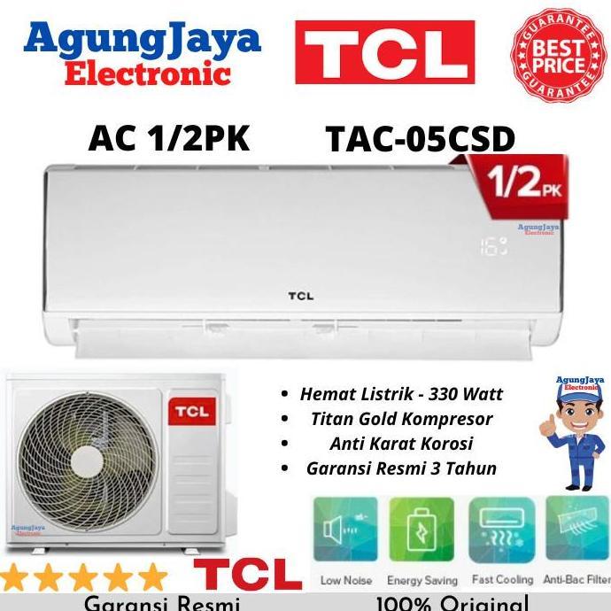 Terlaris Ac Tcl 1/2 Pk Tac-05Csa + Gratis Pasang Cilegon Serang