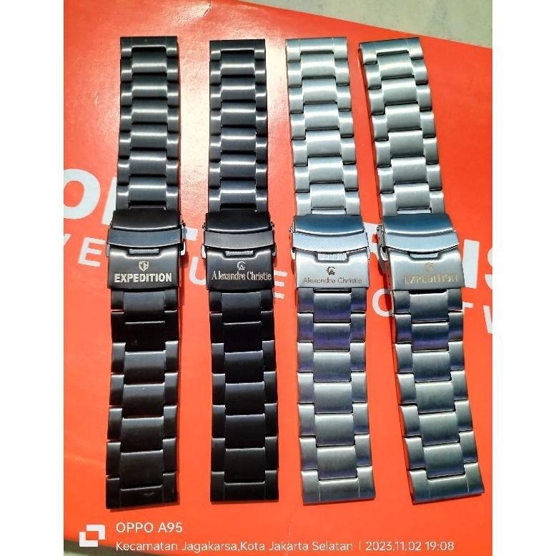 Rantai Jam Tangan  Rantai Expedition Berlogo Model Rata aksesoris jam