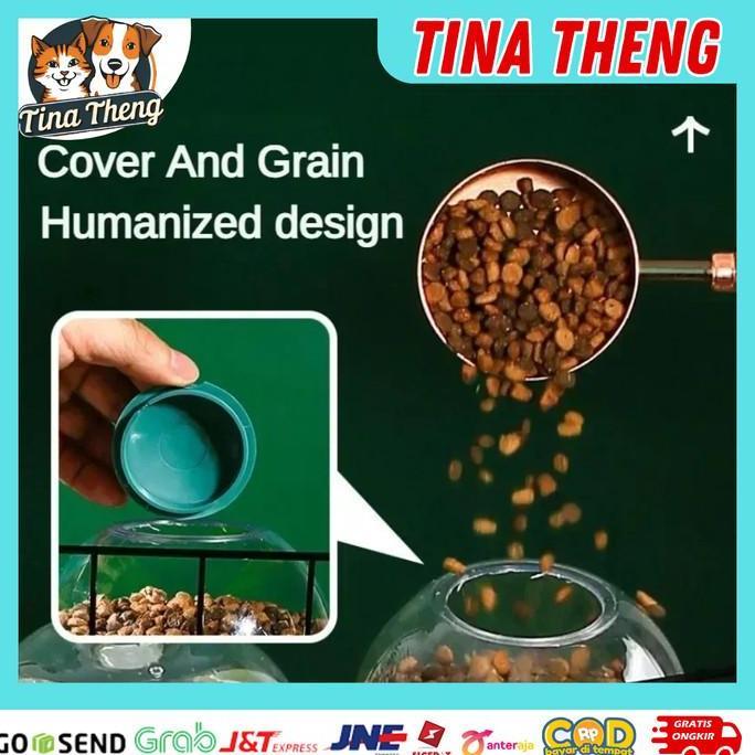Effort- Pet Food Water Dispenser Set Tempat Makan Minum Gantung Kandang Anjing Kucing Anabul - Tempa