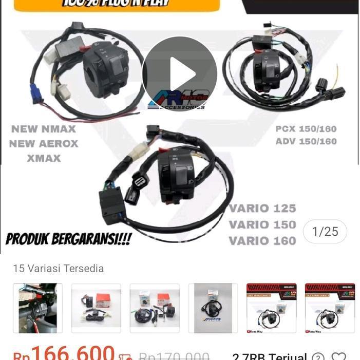 Saklar Kiri X Ride 115 Pnp Ori Old Vixion Original Dan Terpercaya