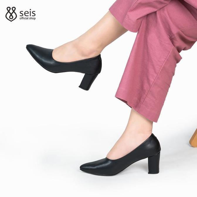 PROMO SEIS Vomo Pantopel Wanita | Sepatu Heels Wanita Hak 7 cm PROMO