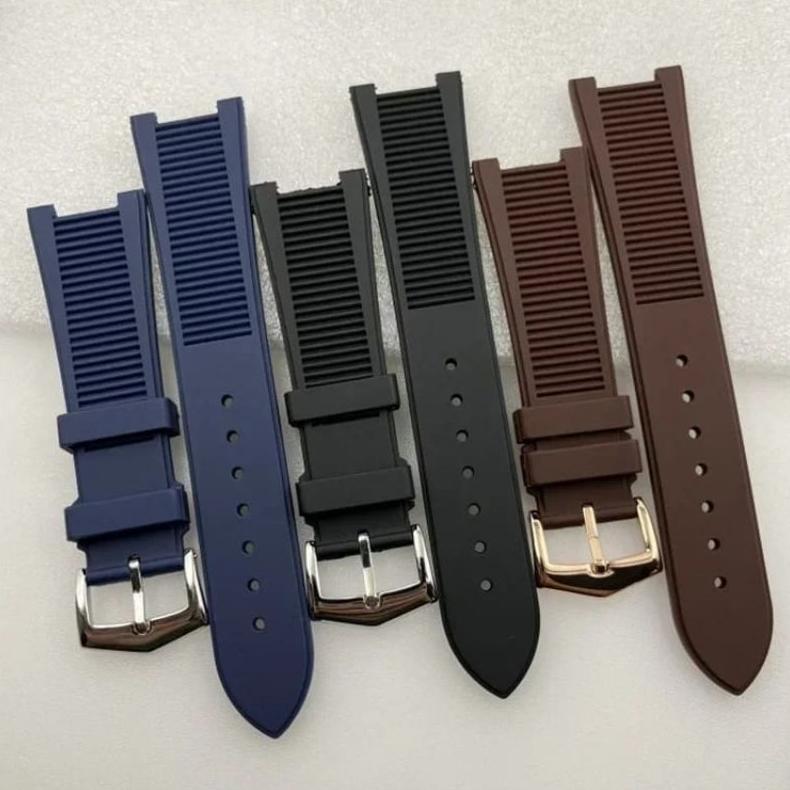 Strap Tali Jam Patek Philippe Geneve Nautilus 5711 Karet Rubber Premium Emboss aksesoris jam