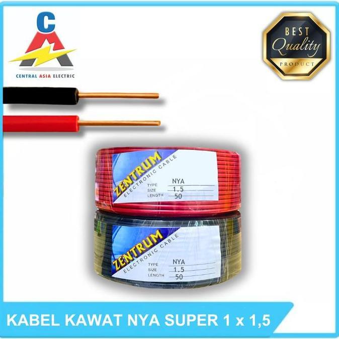 Supermax- Kabel Listrik Kawat Nya Super 1 X 1.5 (40 Meter) Kawat Besar