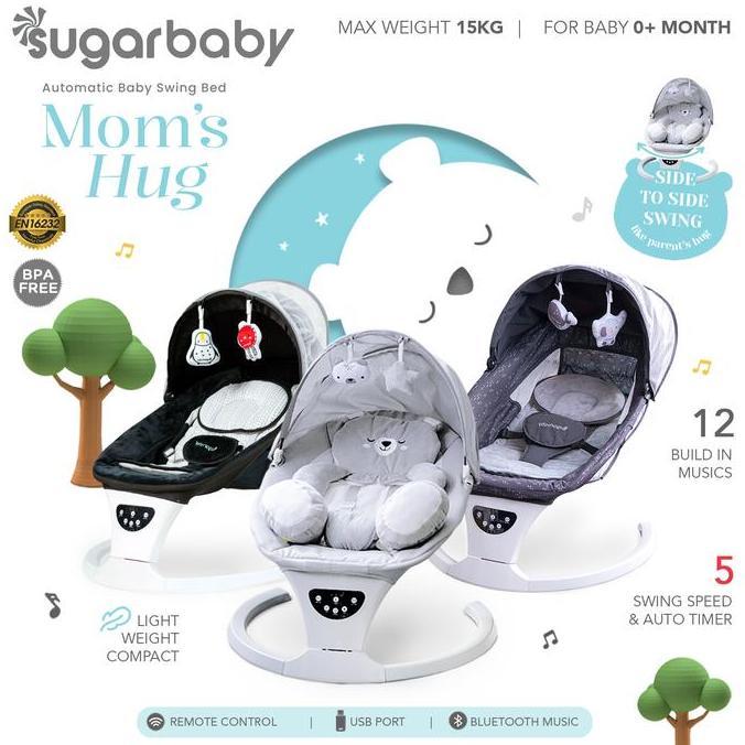 Sugar Baby Moms Hug Automatic Baby Swing Bed/Ayunan Bayi Chair Chair