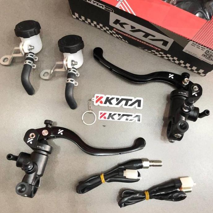 Master Rem KTC Kyta 7nb Set Radial Kanan kiri 16mm 9/16x18 include switch Nmax New old ABS Non ABS A