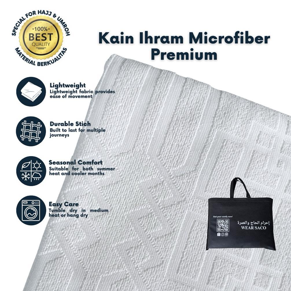 Kain Ihram Premium By Saco | Kain Ihram Haji Umroh | Kain Ihram Pria