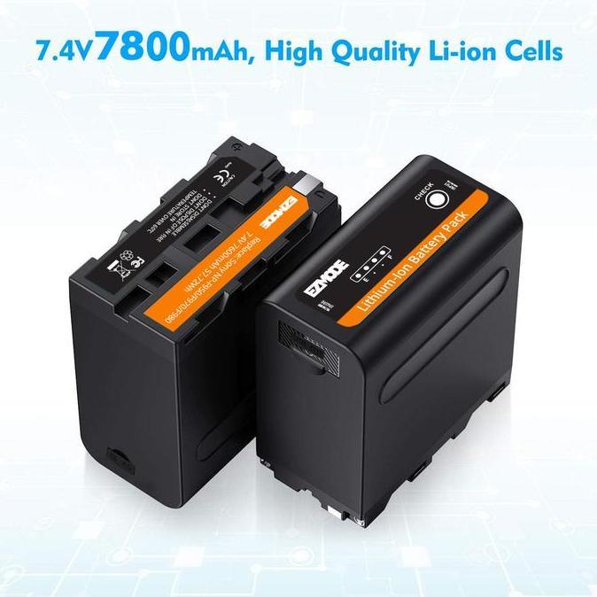 Ezmode Smart Battery Np-F970 Support Powerbank - 7800Mah