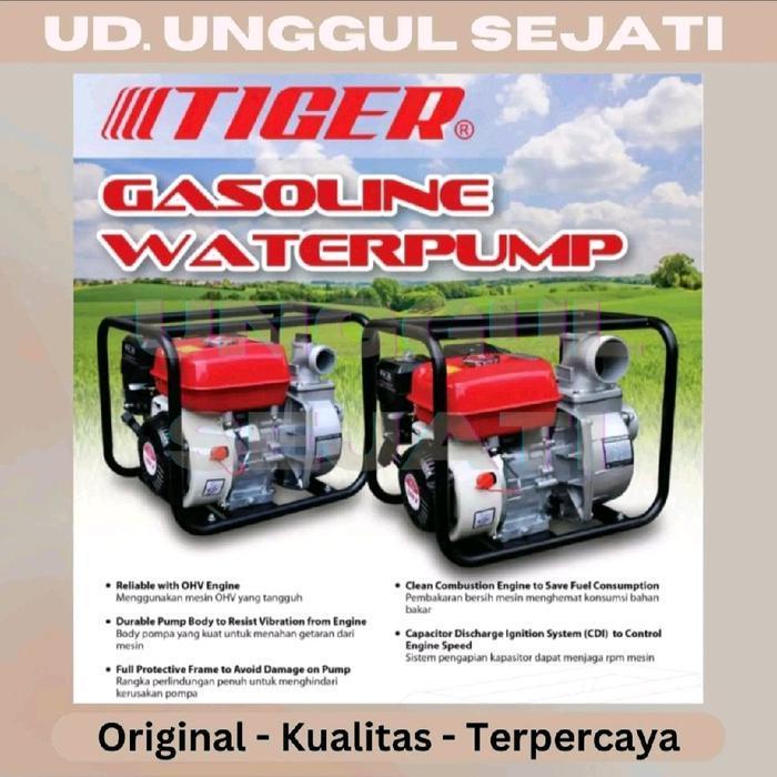 Pompa Air Tiger. Pompa Alkon. Tiger TGP80. Ukuran 3 inch. Pompa 3 dim