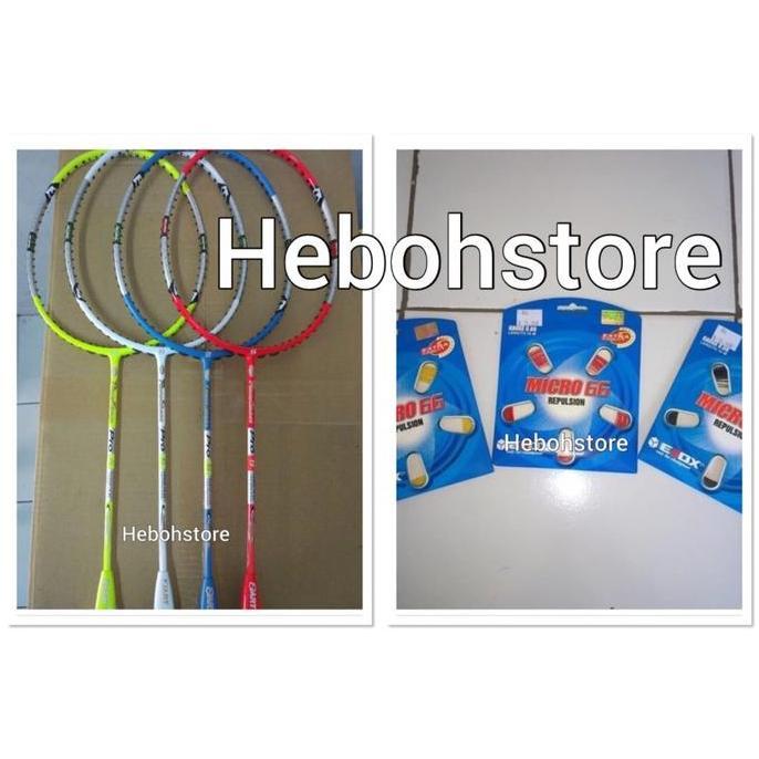 TERBARU - Raket badminton Hart Power shoot attack original +Bonus senar Ebox