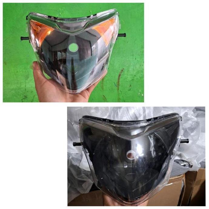 TERLARIS!! REFLEKTOR LAMPU DEPAN PLUS MIKA JUPITER MX NEW 135 COSTUM HITAM ORANGE