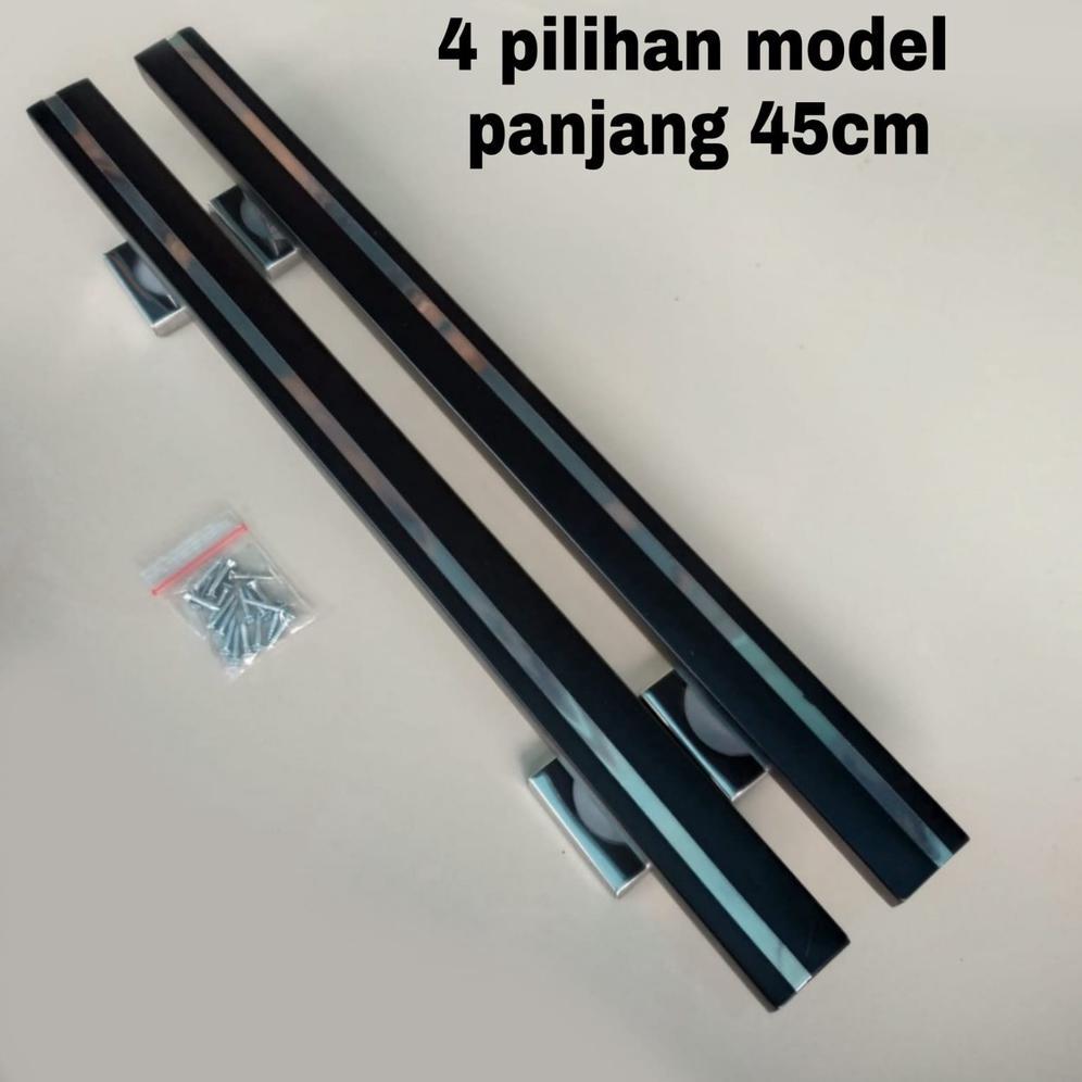 (Terbaru) handle pintu panjang 60cm 45cm model minimalis gagang tarikan pintu stainless pegangan pin