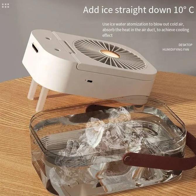 KP044 Kipas Angin AC Mini Fan Portable-Remote Control Bisa Dilipat