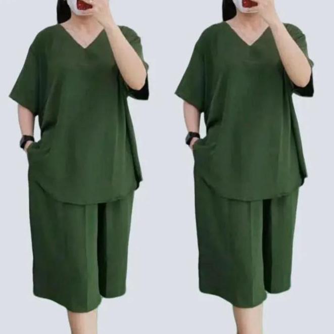 TERKINI TERLARIS SETELAN ANDIN / SET MAMA ROSA / SET POLOS CRINKLE Airflow Polos Celana Baju Dewasa 