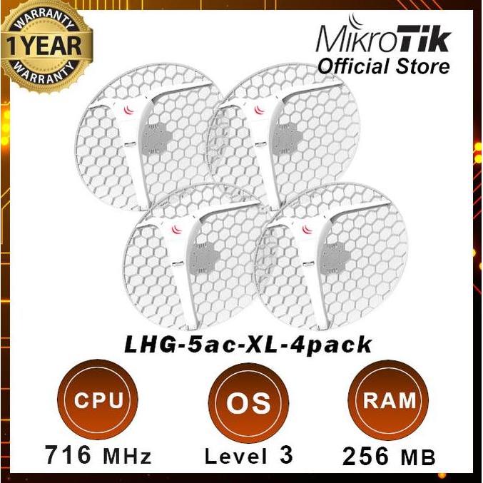 TERLARIS MIKROTIK LHG XL 5 AC 4 PACK ISI 4 LHG-5AC-XL-4PACK