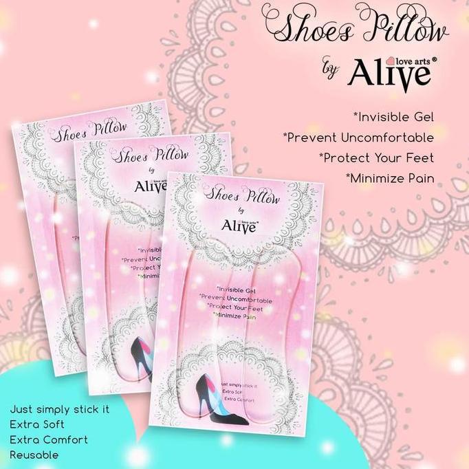 AliveLoveArts Paket Shoes Pillow 3 pcs Gel Pad Sepatu Fashion Wanita