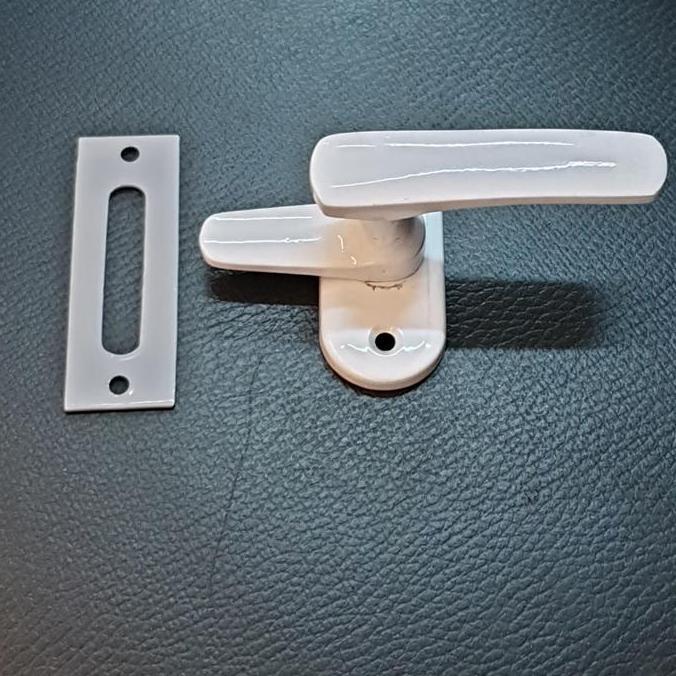 Rambuncis Silca jendela kayu ,kunci grendel jendela white pw coated