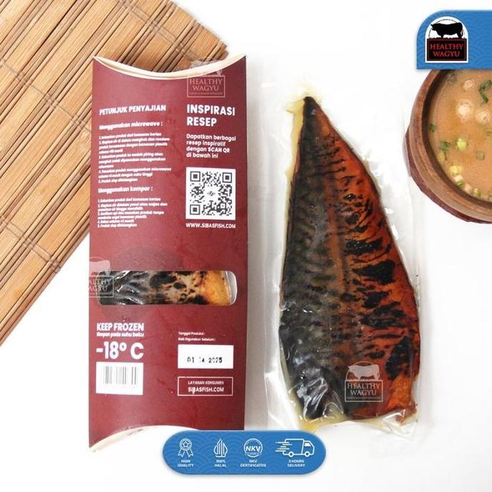 Foodx- Sibas Saba Miso Zuke Yaki Fillet Ikan Saba Jepang Siap Saji Halal