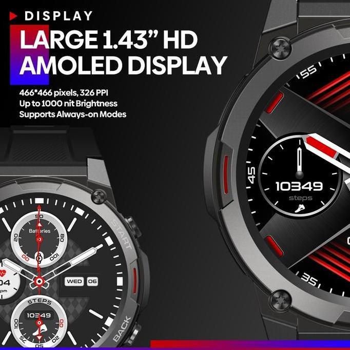 Zeblaze Vibe 7 Pro Smart Watch 1.43'' AMOLED Hi-Fi Bluetooth Call
