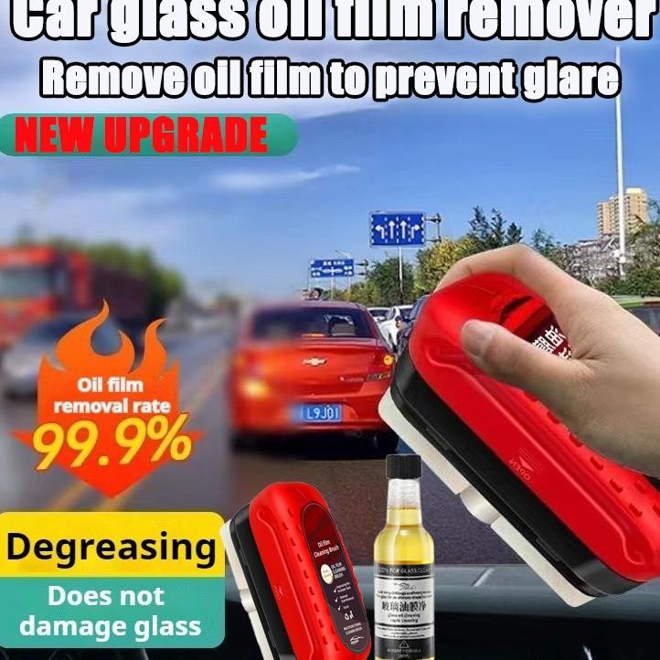 [Cod] Obat Pembersih Jamur Kerak Kaca Mobil Car Glass Oil Film Removing Cairan Pembersih Kaca Obat J