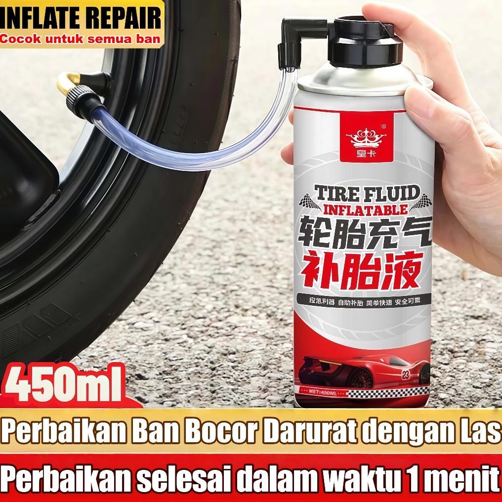Cairan Alat Tambal Anti Bocor Ban Tubeless Motor/Mobil 450Ml Sepeda Listrik Otomatis Penambal S