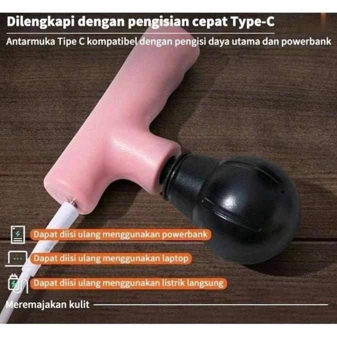 CABBALUS Mini Massage Gun Alat Pijat Elektrik Muscle massage Mini Facial Gun