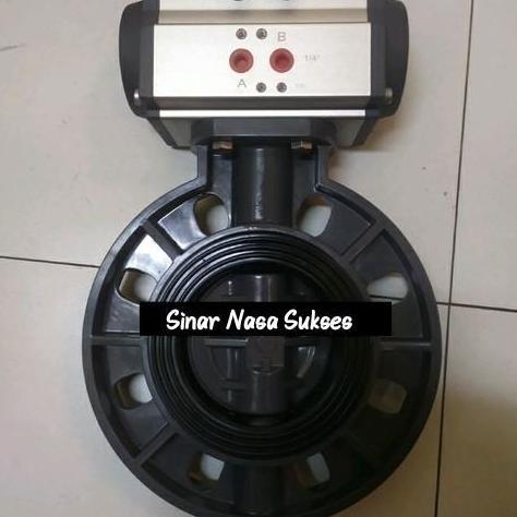 Butterfly valve PVC 21/2" inch pneumatic actuator double acting